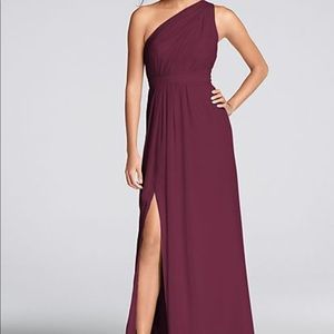 David’s Bridal One Shoulder Bridesmaid Dress